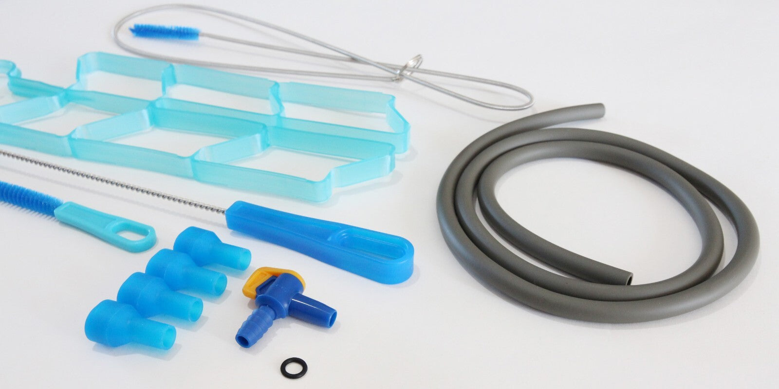 Hydration Water Reservoir Bladder Cleaning Kit Set Extra Tube Brush Bite Valve