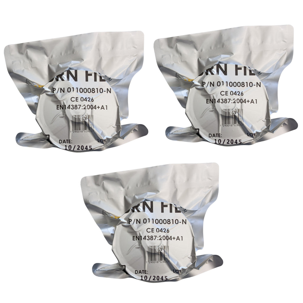 3 Israel Military 40mm NATO CBRN Chemical Gas Mask Respirator Air Filter Exp2045