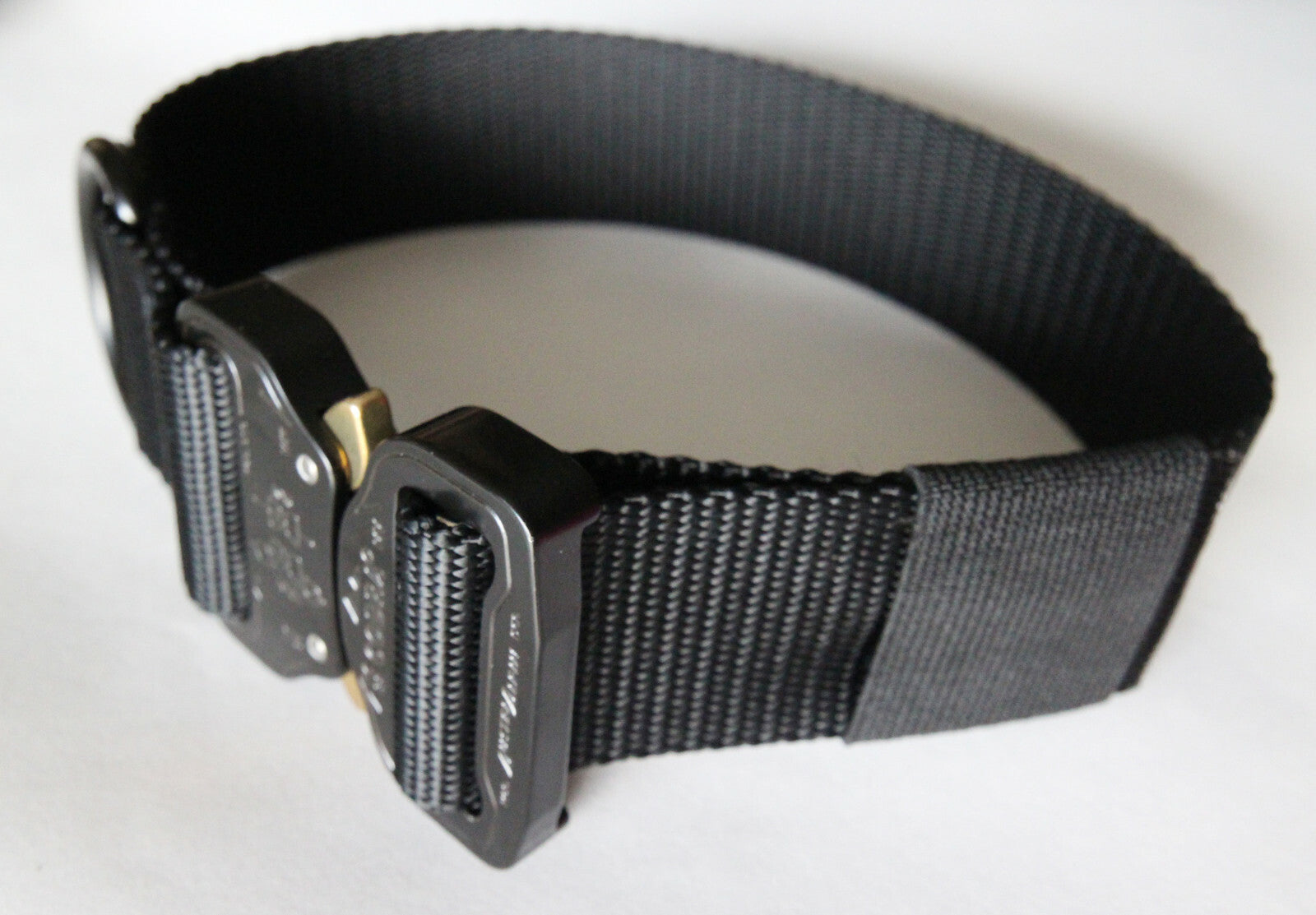 Heavy Duty Nylon D-Ring 1.5" Soft Flexible Dog Collar Quick Release Cobra Buckle
