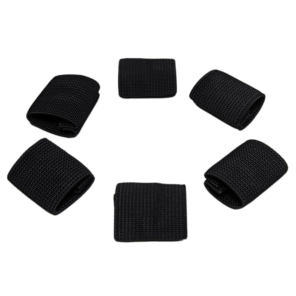12 Military 1" MOLLE FILBE ILBE Backpack Elastic Webbing Strap Keepers Black