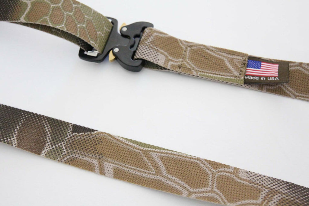 Camouflage Nylon Low Profile Everyday 1" Belt with COBRA FM Quick Release Buckle