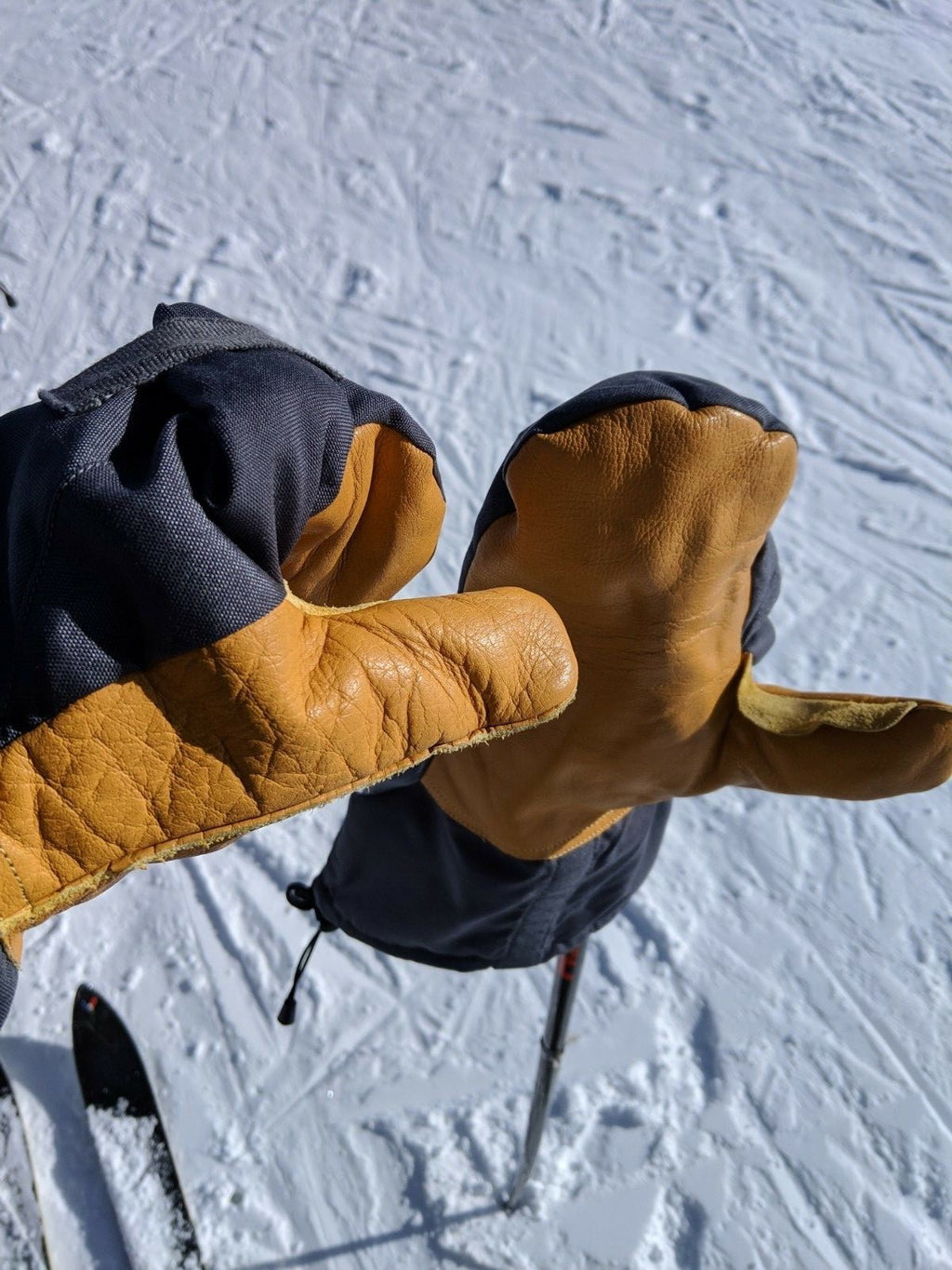 Military Tactical Insulated Hunting Ski Extreme Cold Arctic Leather Mittens