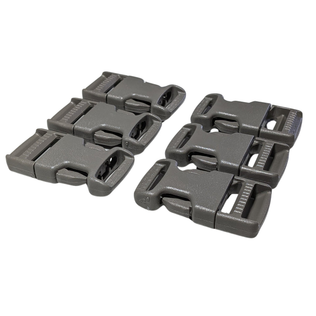 6 ITW 1" Military MOLLE Backpack Quick Release Repair Snap Buckle Clips Foliage