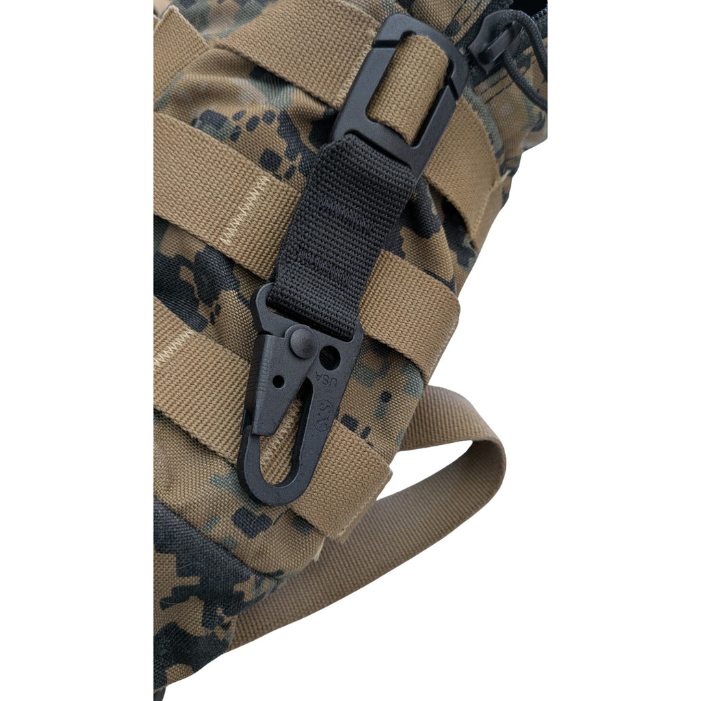 2 Military Tactical Molle Backpack Vest Gear Attachment HK Snap Hook Key Clip