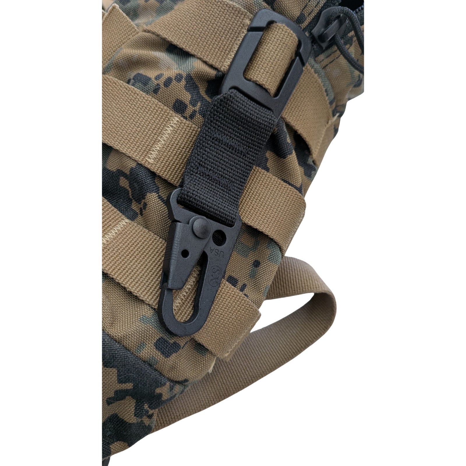 2 Military Tactical Molle Backpack Vest Gear Attachment HK Snap Hook Key Clip