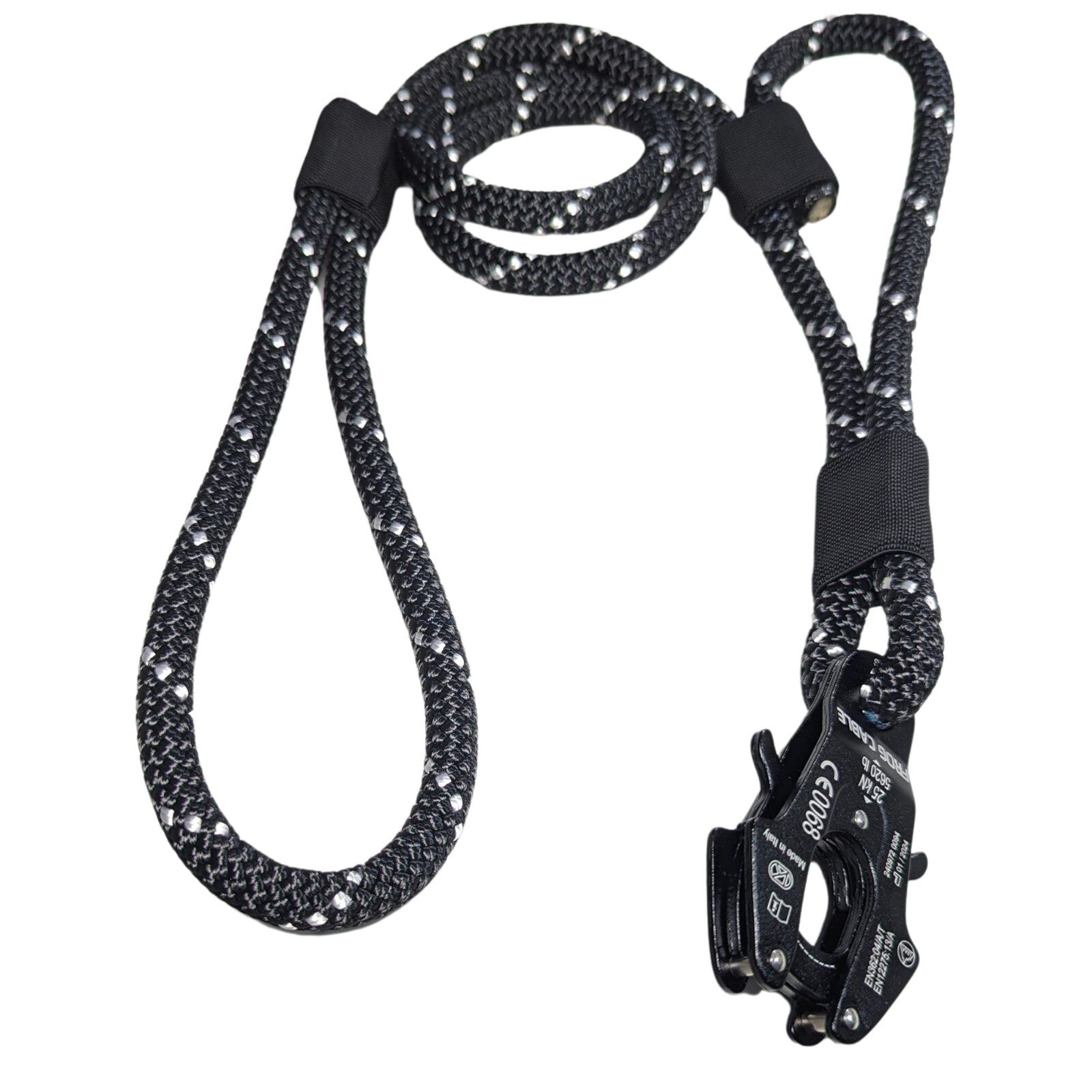 Professional Climbing Rope Double Handle Dog Leash Lead with Kong FROG Clip US Made