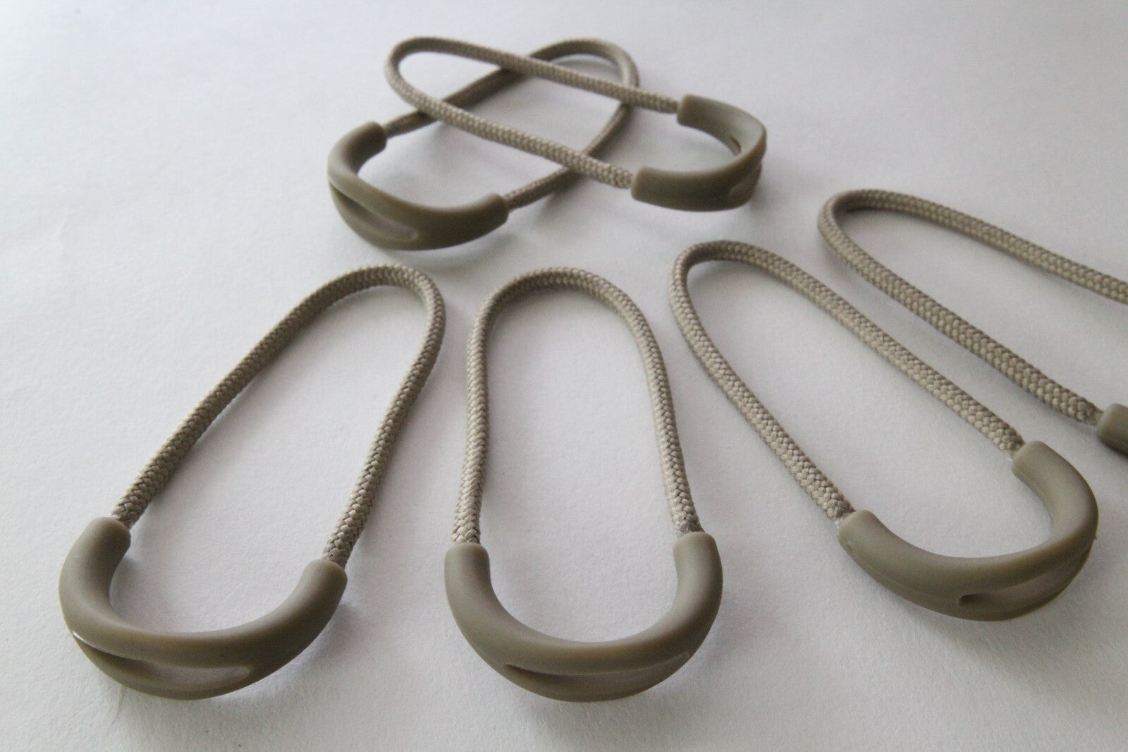 6 Heavy Duty Luggage Backpack Pack Tent Jacket Replacement Zipper Tab Pull Cords