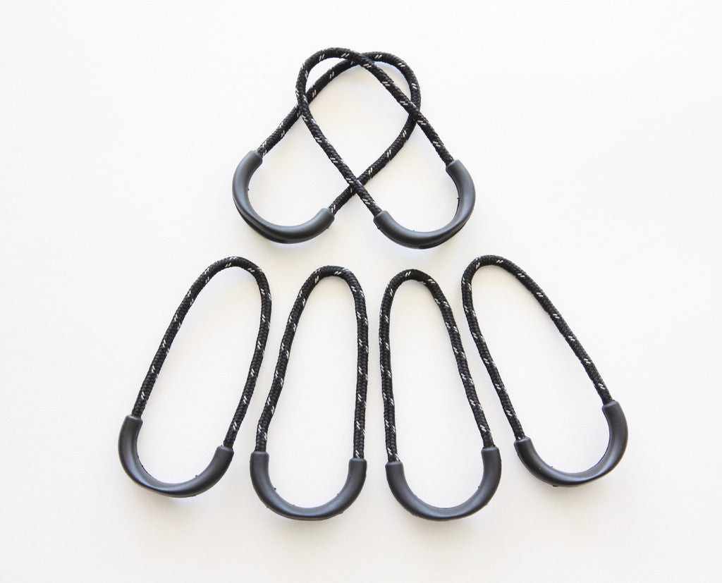 6 Heavy Duty Luggage Backpack Pack Tent Jacket Replacement Zipper Tab Pull Cords