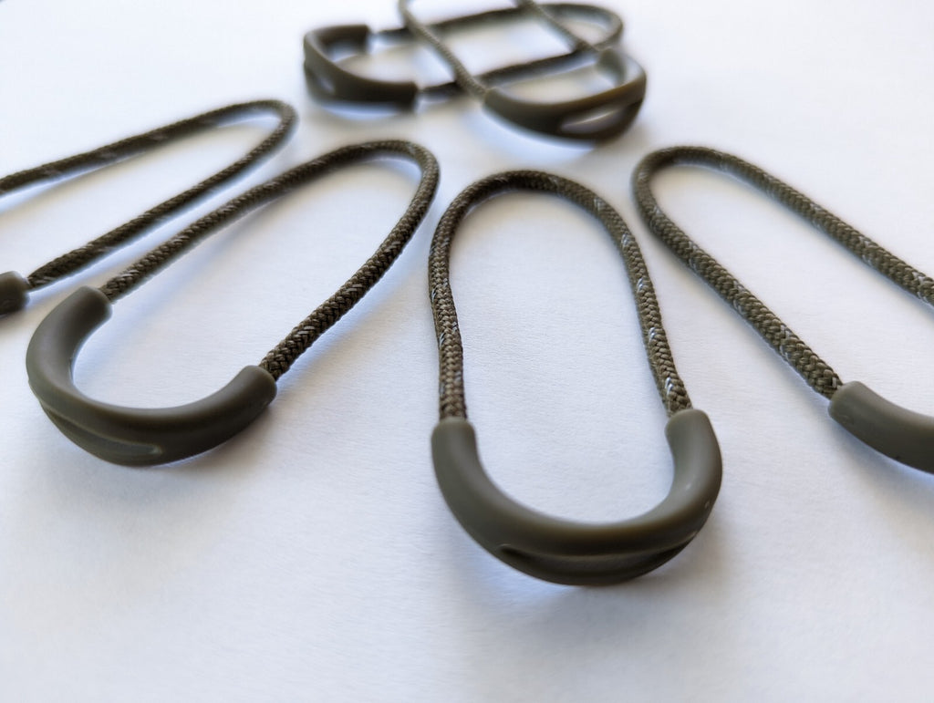 6 Heavy Duty Luggage Backpack Pack Tent Jacket Replacement Zipper Tab Pull Cords