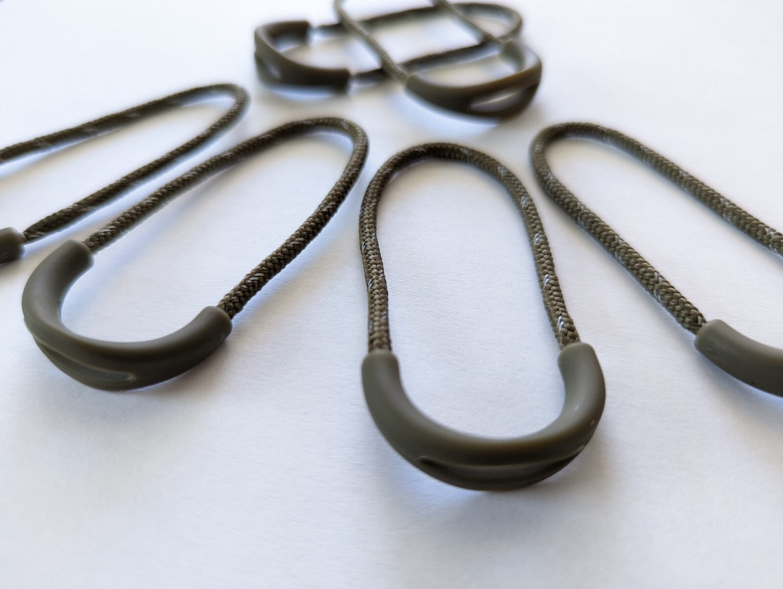 6 Heavy Duty Luggage Backpack Pack Tent Jacket Replacement Zipper Tab Pull Cords
