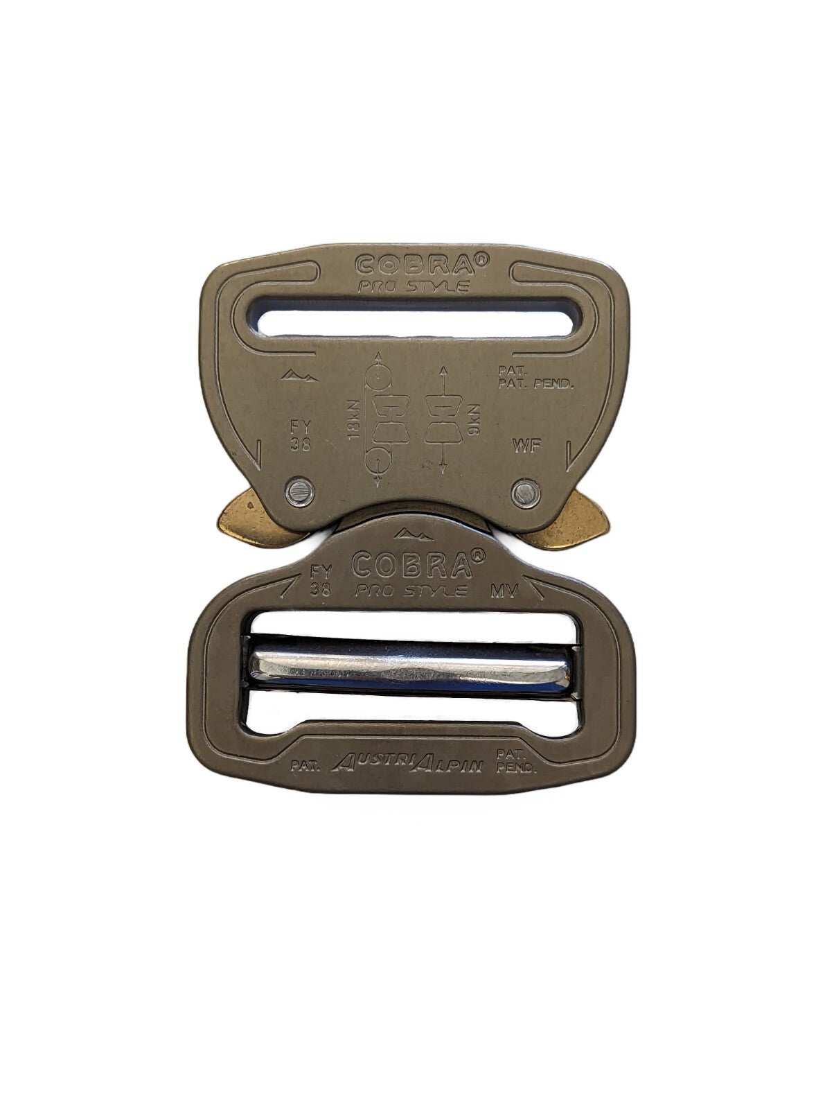 AUSTRIALPIN COBRA Quick Release Adjustable Belt Buckle 1.5"