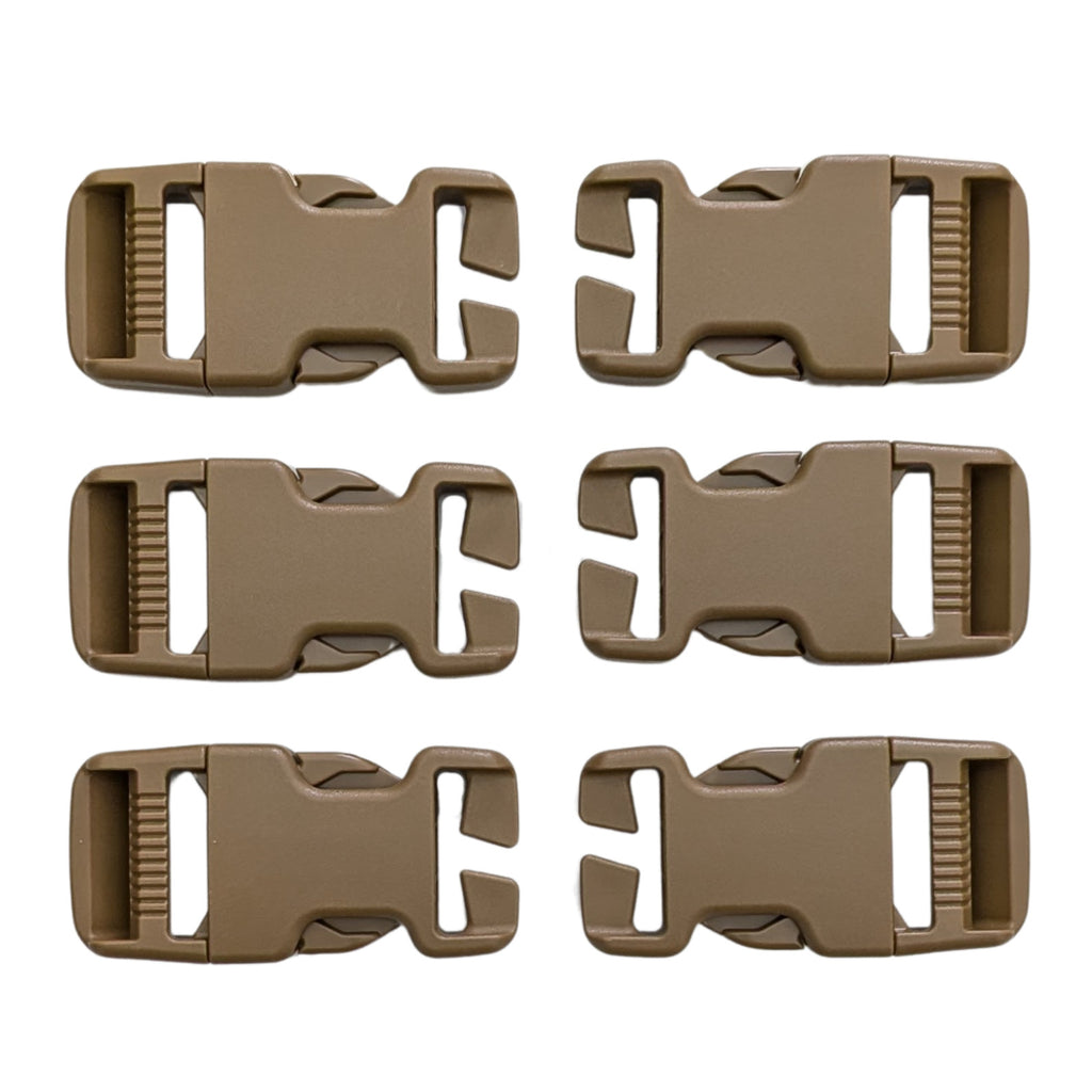 6 Heavy Duty Military Replacement Backpack Pack Quick Connect Snap Buckles 1"