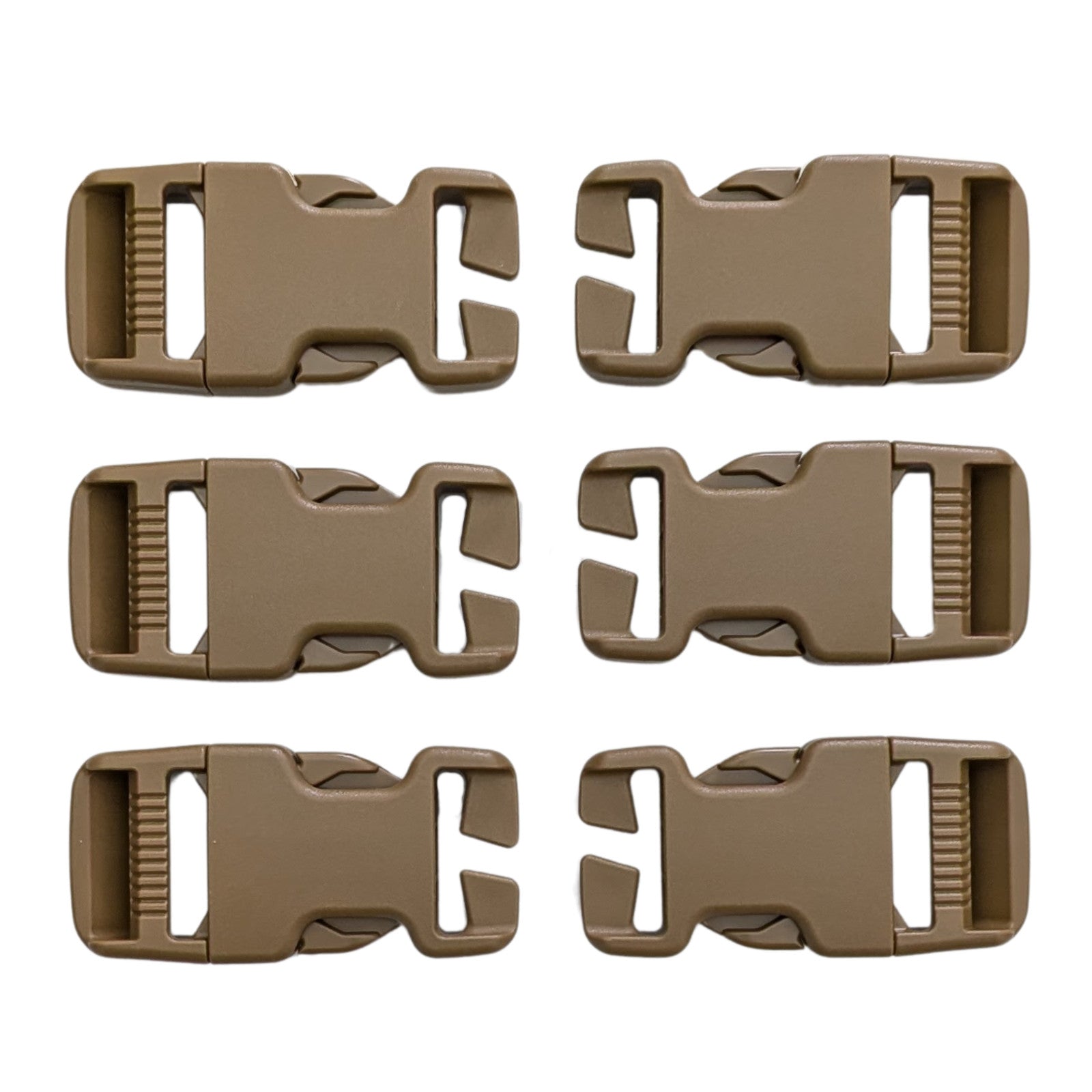 6 Heavy Duty Military Replacement Backpack Pack Quick Connect Snap Buckles 1"