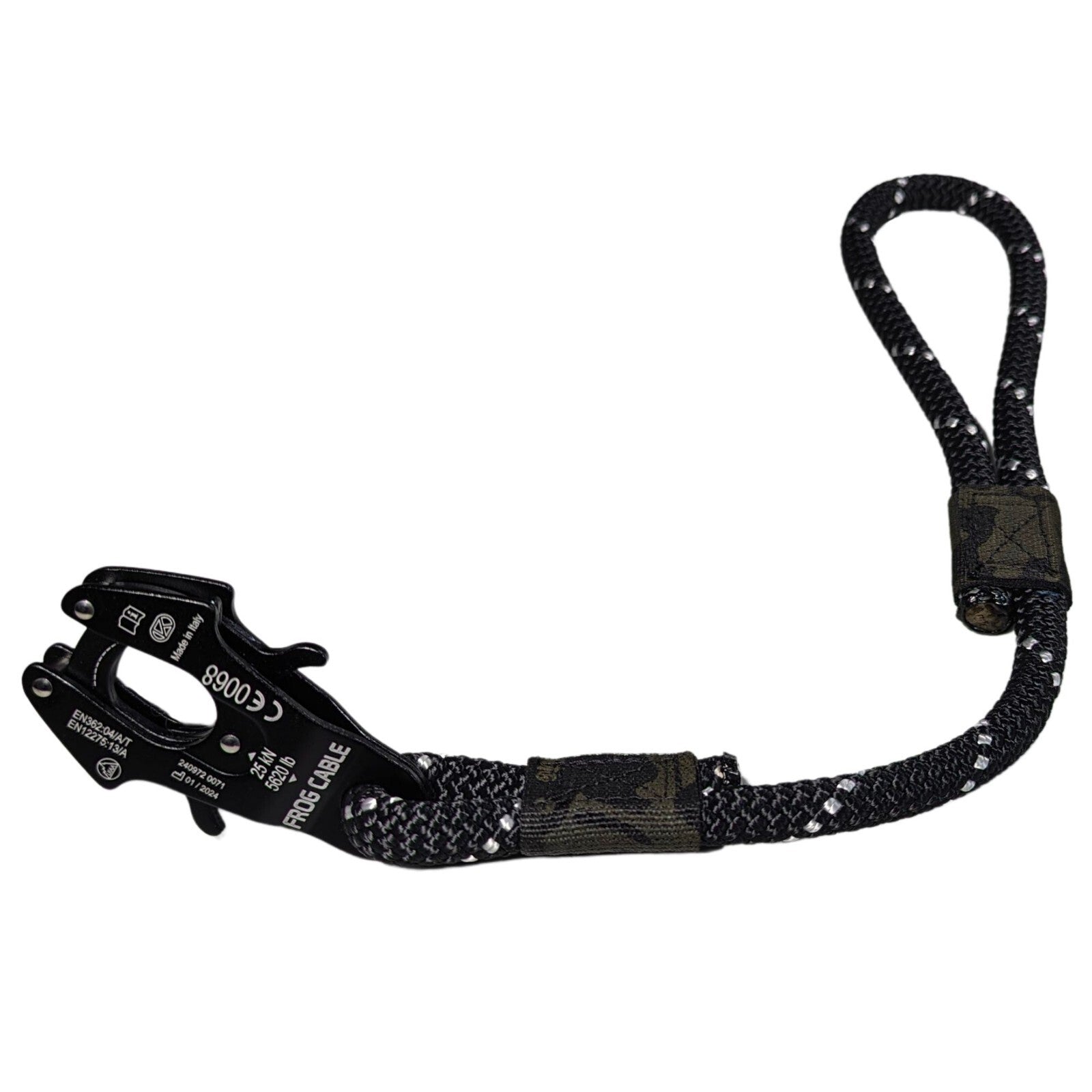 Heavy Duty Dog Training Short Traffic Rope Handle Leash with Kong FROG Clip