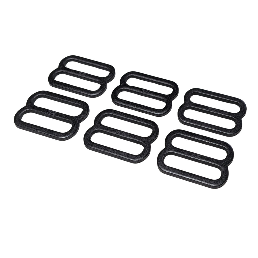 6 Mil-Spec Metal 1" Sling Strap Buckle Webbing Triglide Slide Adjuster Fastener