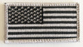 USA America Flag Embroidered Official VELCRO Fastener Patch Silver OD Camo Tan