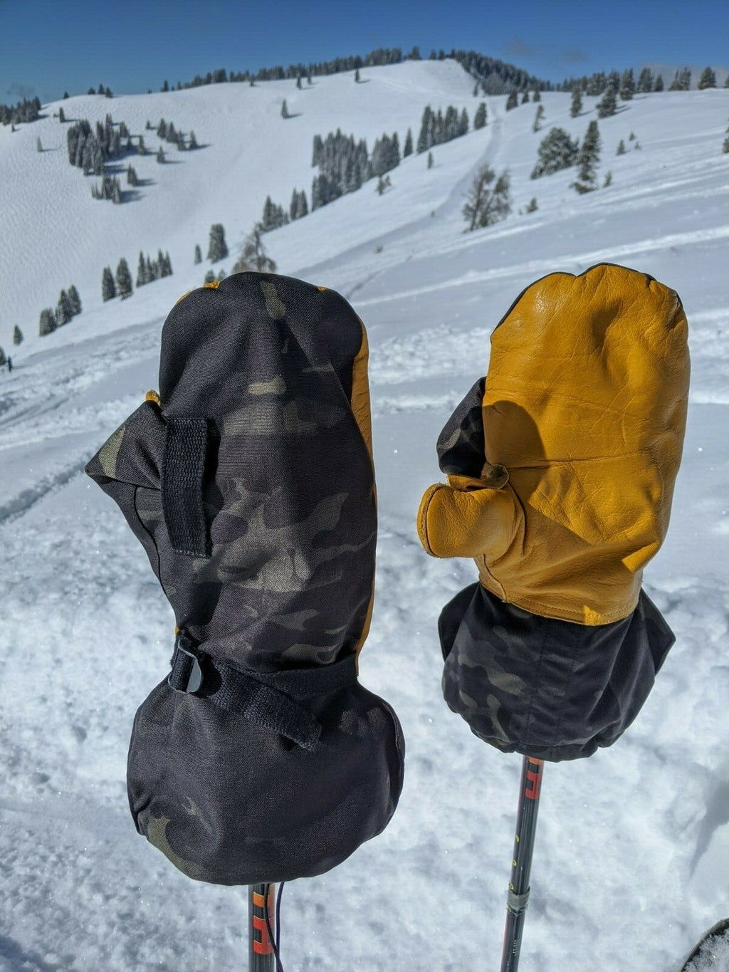 Military Tactical Insulated Hunting Ski Extreme Cold Arctic Leather Mittens
