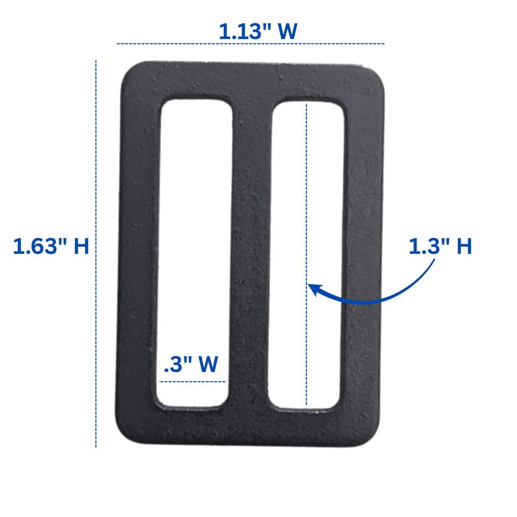 6 Mil-Spec Metal 1.25" 33mm Sling Strap Buckle Webbing Triglide Slide Adjuster