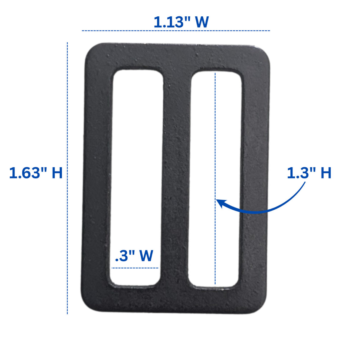 6 Mil-Spec Metal 1.25" 33mm Sling Strap Buckle Webbing Triglide Slide Adjuster