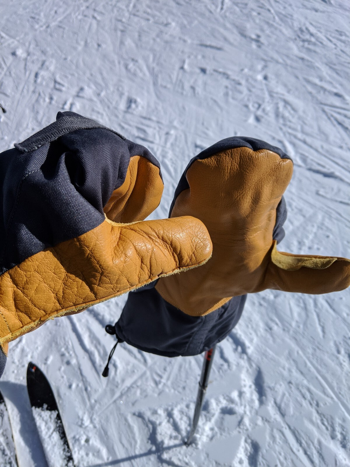 Military Tactical Insulated Hunting Extreme Cold Arctic Leather Mittens & Liners
