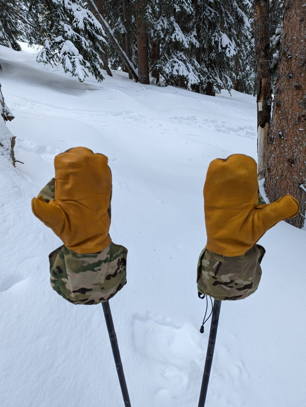 Military Tactical Insulated Hunting Extreme Cold Arctic Leather Mittens & Liners