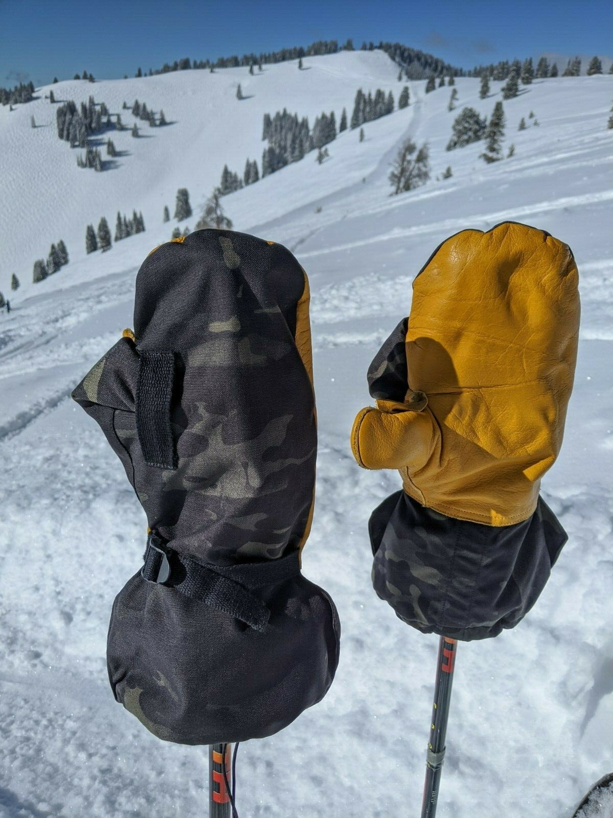 Military Tactical Insulated Hunting Extreme Cold Arctic Leather Mittens & Liners