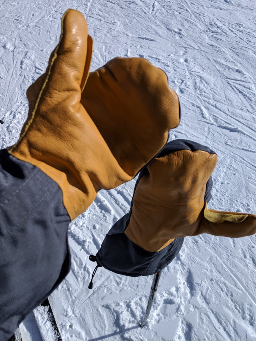 Military Tactical Insulated Hunting Ski Extreme Cold Arctic Leather Mittens