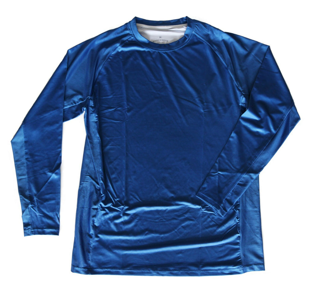 Men's UPF 50+ Sun Protection Long Sleeve Premium Moisture Wicking Fishing Shirt