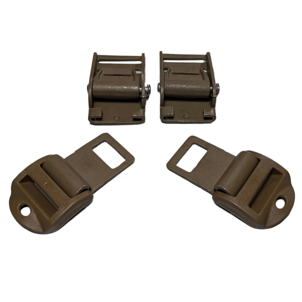 2 FILBE MQRB Military Quick Release 1" Shoulder Tension Cinch Strap Snap Buckles