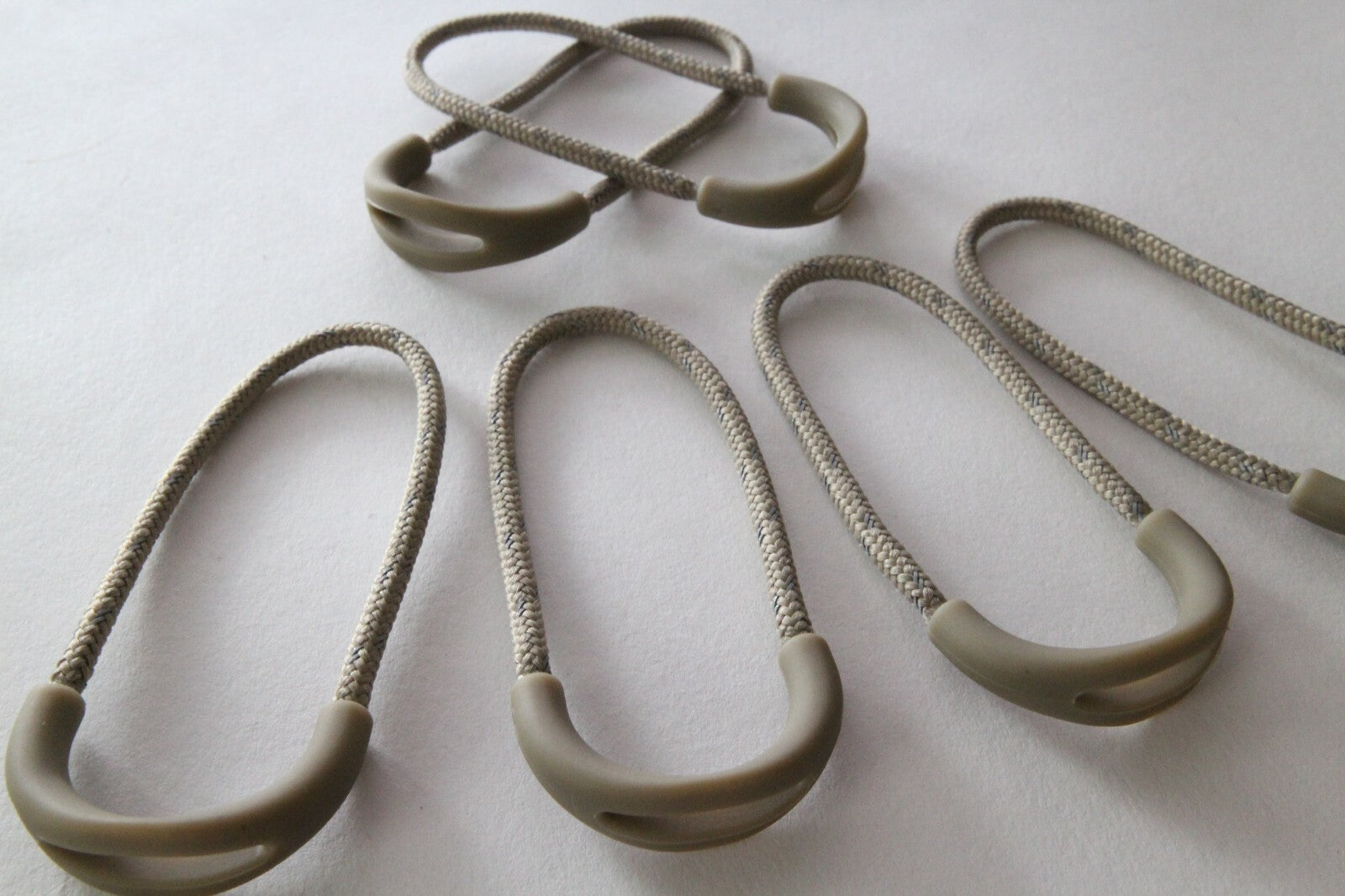 6 Heavy Duty Luggage Backpack Pack Tent Jacket Replacement Zipper Tab Pull Cords