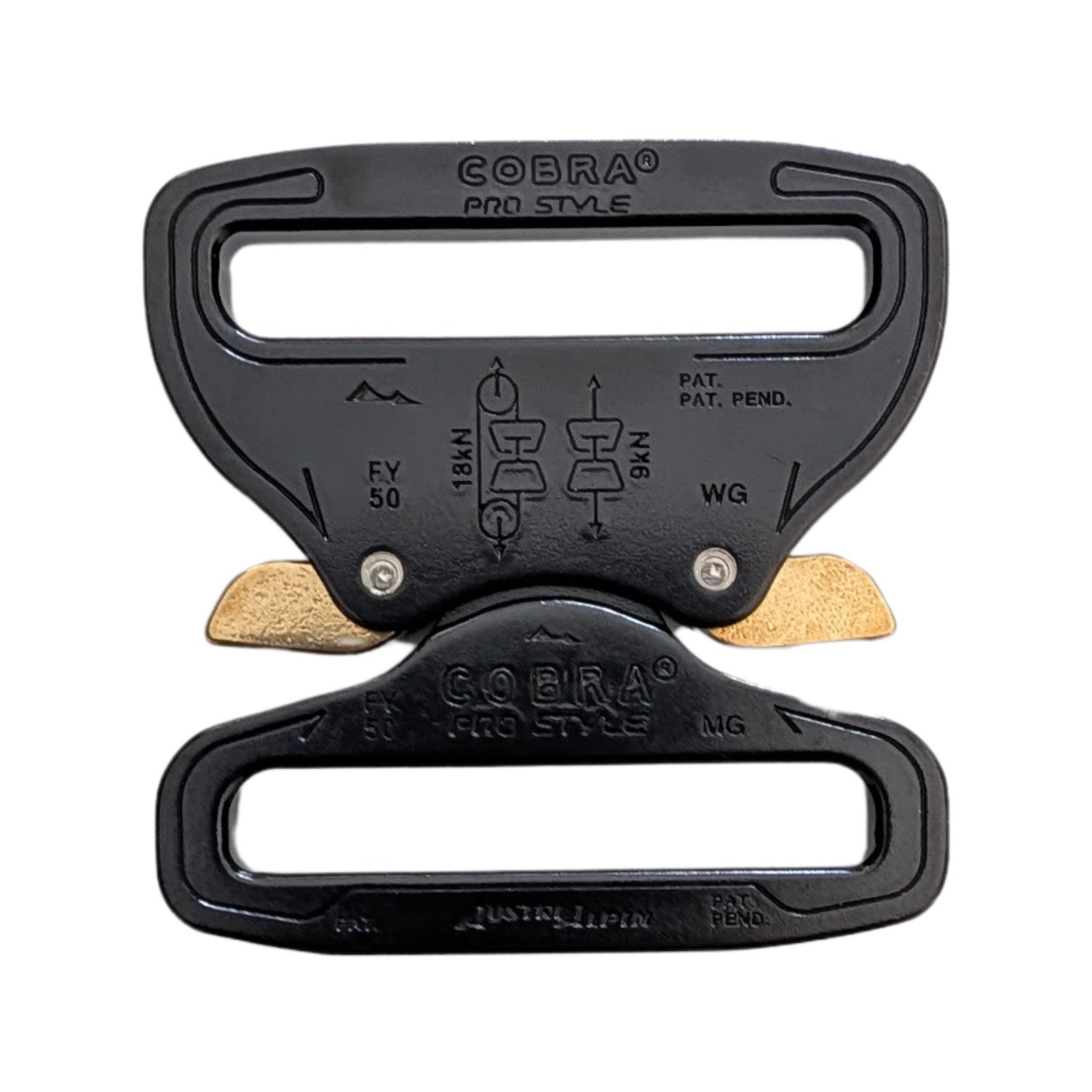 COBRA 2" 50mm Quick Release Tactical Dual Wide Fixed Duty Belt Buckle