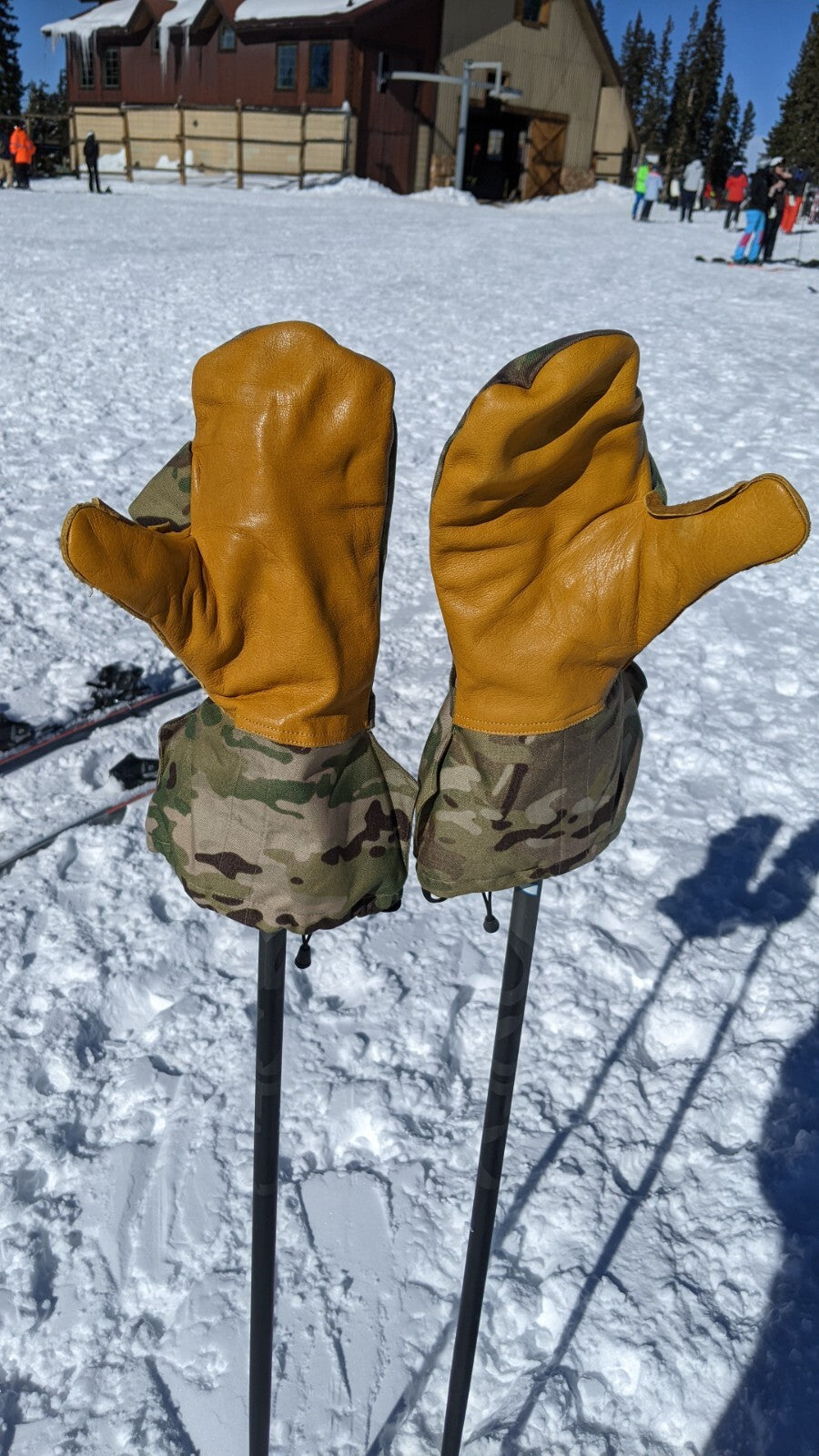 Military Tactical Insulated Hunting Extreme Cold Arctic Leather Mittens & Liners