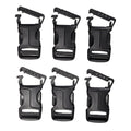 6 MOLLE Military Assault Pack Backpack 1" Webbing Quick Attach Snap Buckle Clips