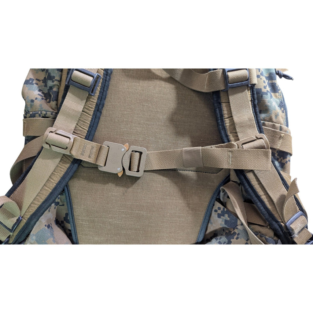 Replacement 1" Wide Webbing MOLLE Backpack Sternum Chest Strap COBRA Pro Buckle