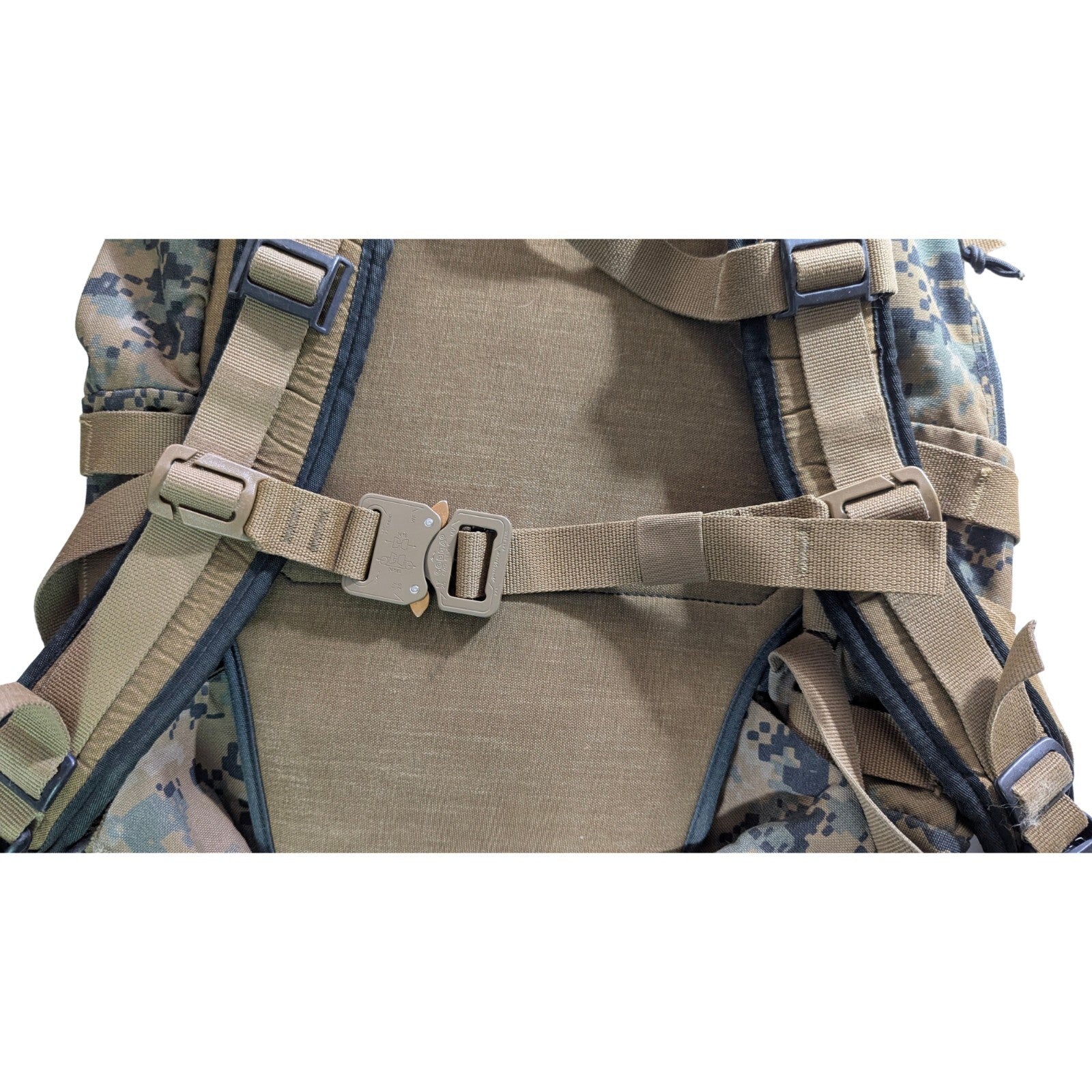 Replacement 1" Wide Webbing MOLLE Backpack Sternum Chest Strap COBRA Pro Buckle