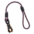 Heavy Duty Dog Short Traffic Rope Handle Leash with Kong FROG 360 Swivel Clip