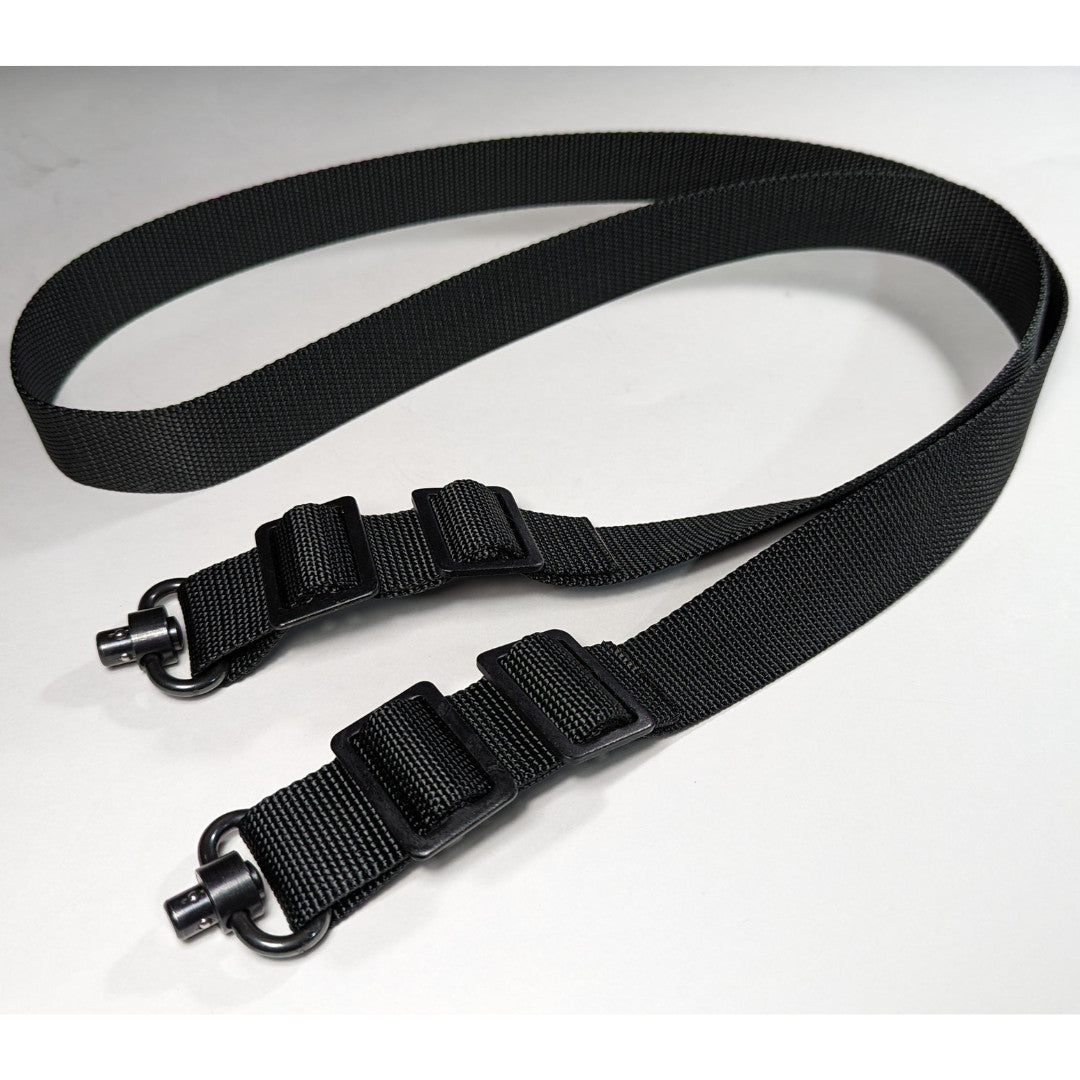 1.25" Two Point Adjustable Gun Rifle Sling with Push Button Swivels 36"-63"
